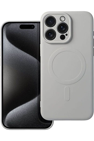OEM Mag Cover Σιλικονούχα Πίσω Θήκη Γκρι για Galaxy S26 Edge