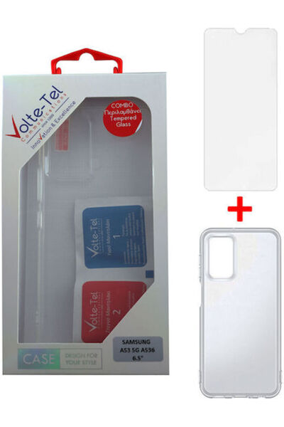 Other Volte-Tel Slimcolor Air Πίσω Κάλυμμα Σιλικόνης / Σκληρυμένο Γυαλί 0.3mm...