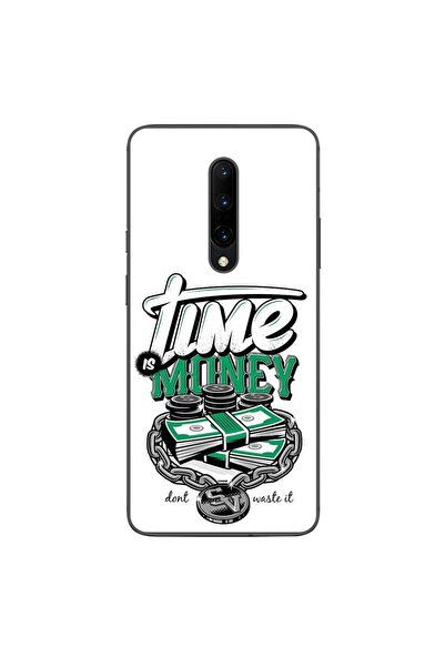 OEM Husa compatibila cu OnePlus 7 Pro Silicon Gel Tpu Model Mesaj Time Is Money