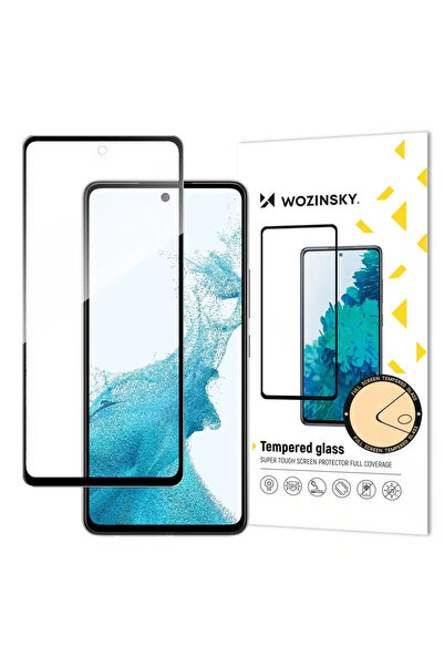 WOZINSKY Super Tough Full Glue Tempered Glass Full Screen With Frame Case Fri...
