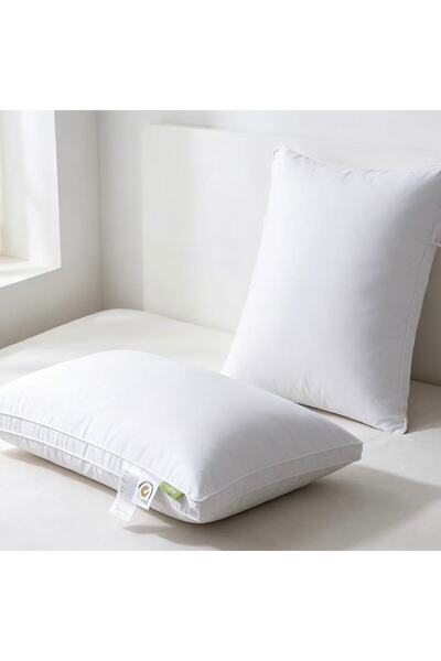 Bleco Fluffy Washable Silent Pillow, Anti-Collapse All-Night Comfort Sleep Pi...