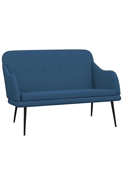 vidaxl Bancă, albastru, 110x76x80 cm, textil