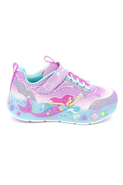 SKECHERS Παιδικό Αθλητικό Παπούτσι για Κορίτσι Mermaid Dreams με Φωτάκια On/O...