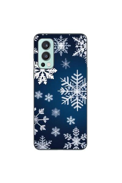 OEM Husa compatibila cu OnePlus Nord 2 Silicon Gel Tpu Model Fulgi de Nea