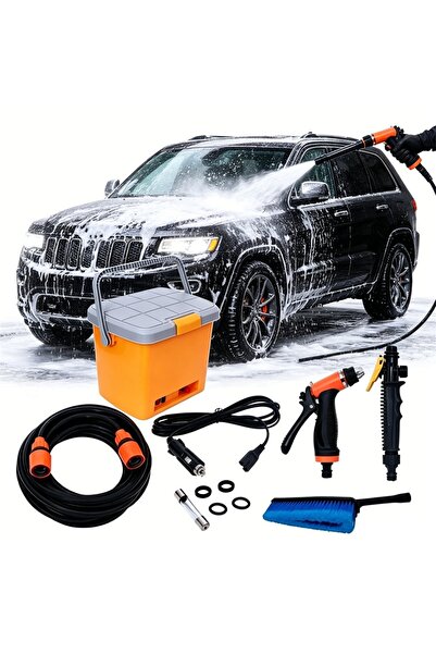 Halasouq 12V Portable Car-Mounted High-Pressure Water Gun for Self-Service Ca...