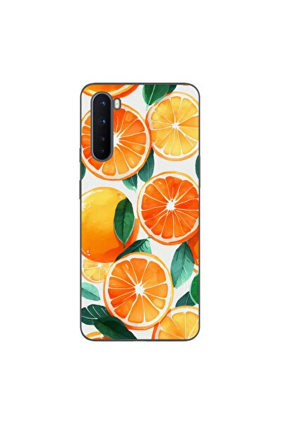 OEM Θήκη συμβατή με OnePlus Nord, από σιλικόνη gel TPU, σχέδιο πορτοκάλια