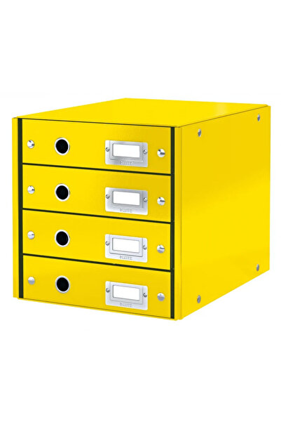 Leitz 4-DRAWER CABINET YELLOW CLICK&STORE