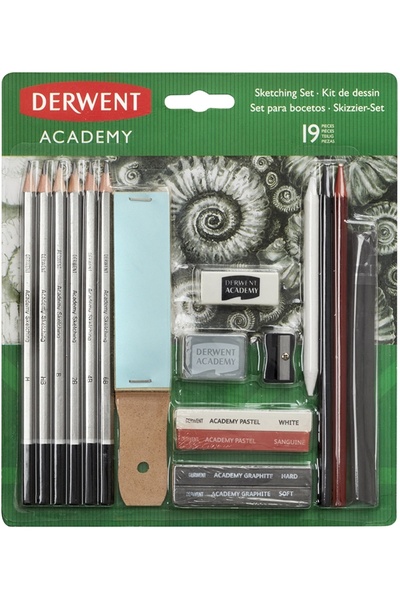 Derwent Drawing Set 19 Pieces for Sketches Academy