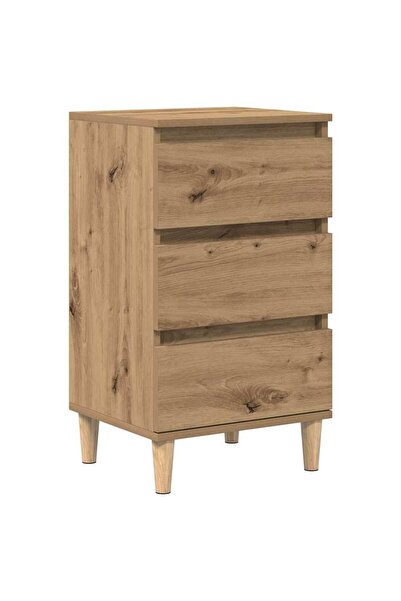 vidaxl Dulap de noapte Stejar Artizanal 40 x 35 x 70 cm Lemn compozit