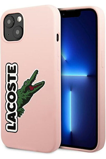 Lacoste Θήκη Πλάτης Σιλικόνης Ροζ με Κεφάλι Κροκόδειλου (iPhone 13) Κωδικός: ...