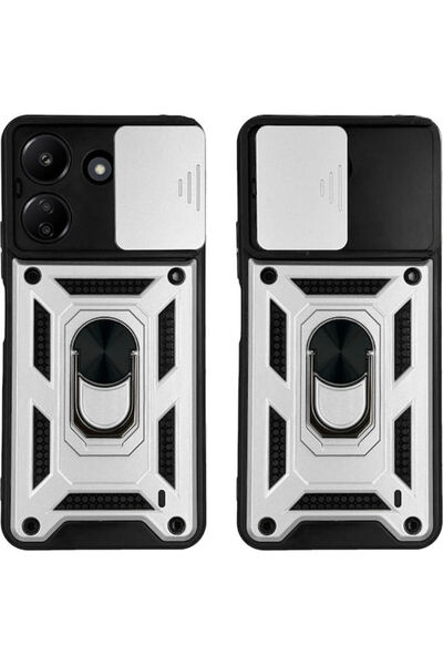 Other Sonique Πίσω Κάλυμμα Σιλικόνης / Πλαστικό Ασημί (Redmi C13 4G / Poco C6...