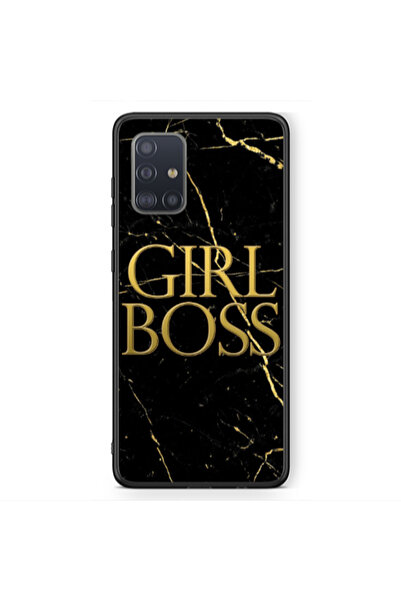 Other Samsung A51 Girl boss marble Black Glossy Θήκη