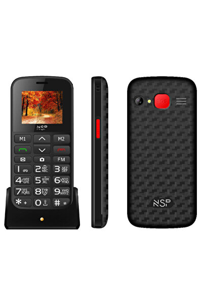 NSP 2000DS BLACK (8220289) (Ελληνικό Μενού) Κινητό τηλέφωνο Dual SIM με Bluet...