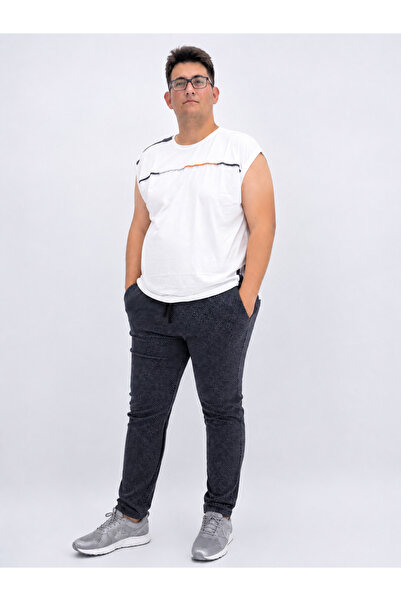 ANNEX Buy Large Size Men's Cotton Sweatpants with Elastic Waist, Lace-Up Fron...