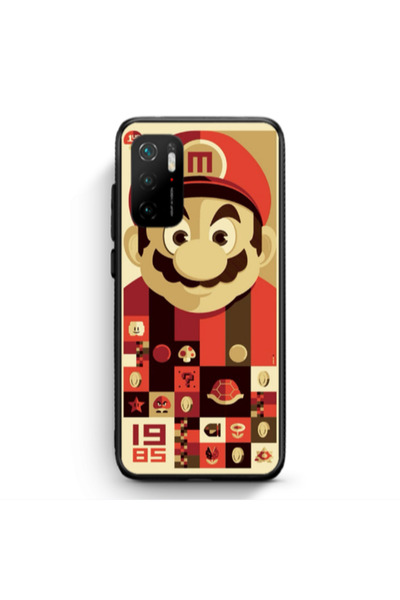 Other Xiaomi Poco M3 Pro Super mario Black Glossy Θήκη