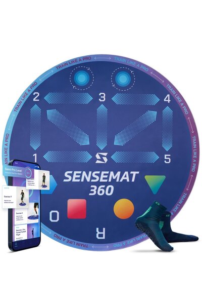 SenseBall SenseMat 360 - Pro-Level Cognitive & Footwork Soccer Training Mat