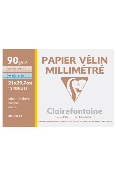 Clairefontaine Καρό χαρτί A4 90 γρ./τ.μ. 12 φύλλα/πακέτο