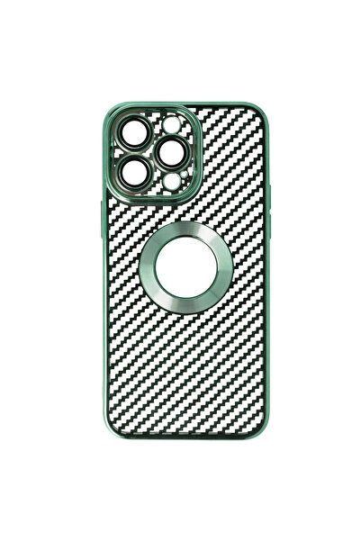SEP Husa TPU Luxury Carbon Fiber Apple iPhone 14 Pro Max Verde