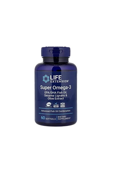 Life Extension Super Omega-3 EPA/DHA cu Sesan Lignans & Olive Extract, 60 cap...