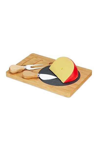 Ayawaska Appetizer and cheese serving Top Bottom Set , with Bamboo platter an...