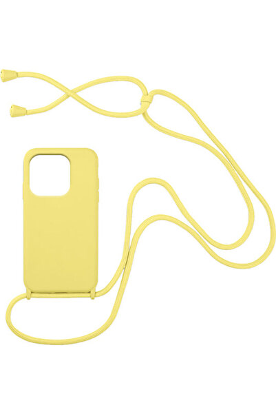 Other Sonique CarryHang Πίσω Θήκη Σιλικόνης 0.5mm με Λουράκι Κίτρινο (Redmi 12C)