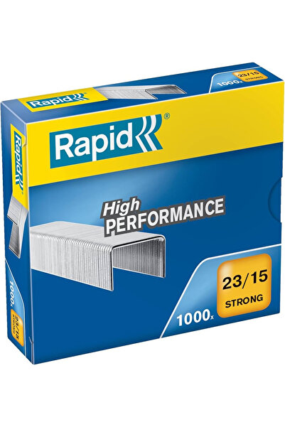 Rapid Capse 23/15 pentru 80–120 de coli, cutie de 1000