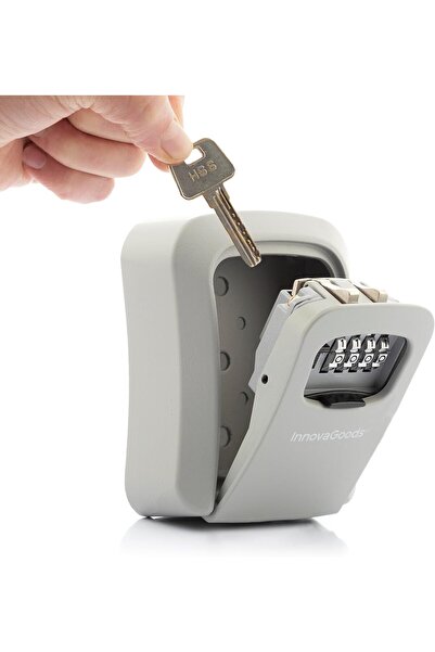 InnovaGoods Cutie din Zinc si Aliminiu cu cifru pentru depozitare chei, monta...
