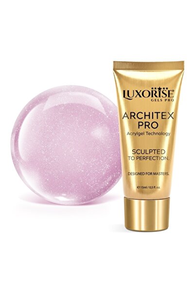 LUXORISE Полигел ARCHITEX PRO - Колекция Atelier Rosé, Розово отражение, 15мл