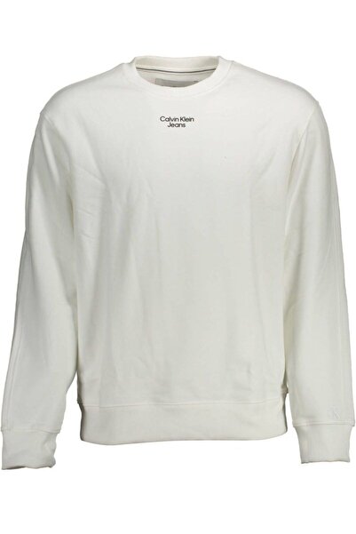 Calvin Klein SWEATSHIRT WITHOUT ZIP MAN WHITE - J30J320044_BIANCO_YAF - XL