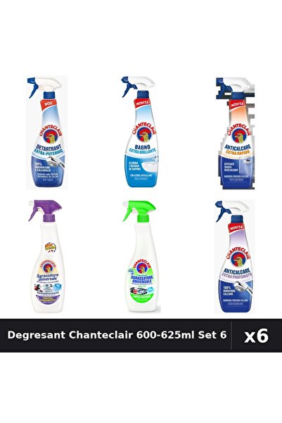 Chanteclair Set 6 Degresant Universal 600-625ml - Lavanda, Lămâie, Detartrant...