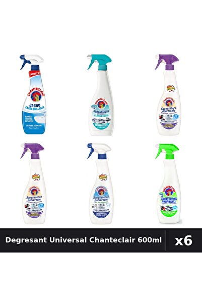 Chanteclair Set 6 Degresant Universal 600ml - Lavanda, Lămaie, Mosc Alb, Bica...
