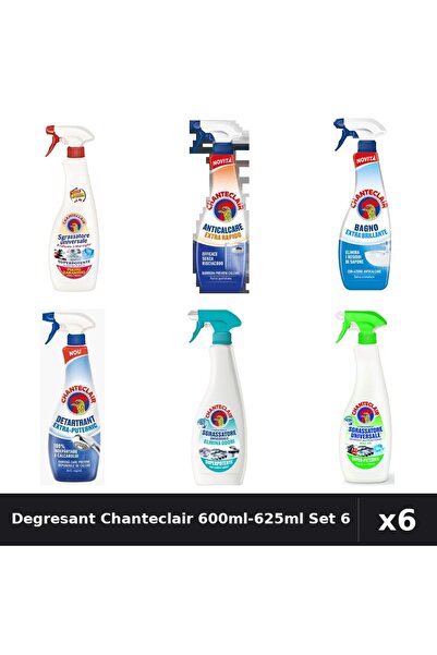 Chanteclair Set 6 Degresant Universal 600ml-625ml - Marsilia, Lămâie, Anti-Mi...
