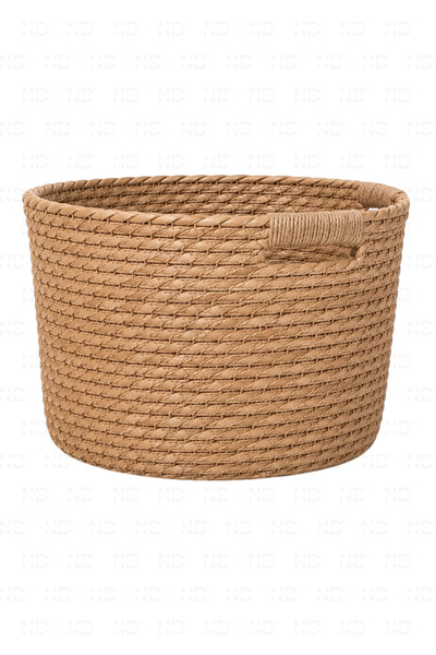 NATUREL DEKOR Wicker Natural 33X18 cm Seagrass Basket, Flower Pot, Organizer - Scandinavian, Modern, Bohemian, Rattan