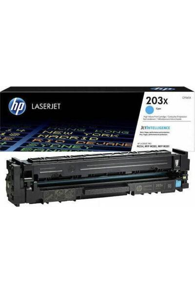 HP 203X Γνήσιο Τόνερ Εκτυπωτή Λέιζερ Κυανό Υψηλής Απόδοσης 2500 Σελίδες (CF541X)