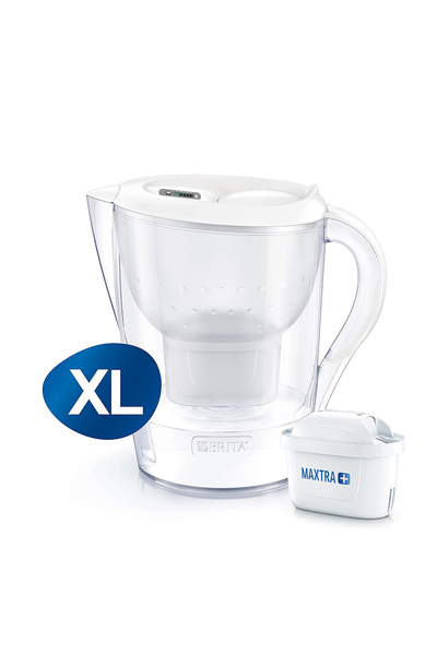 Beta Shoes Κανάτα Νερού με Φίλτρο Brita Marella XL White με Καπάκι 3500ml [κω...