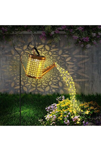 HI-FINE أضواء مسار شمسية بتصميم عتيق مع خطاف، أضواء حديقة شمسية على شكل مرشة،...