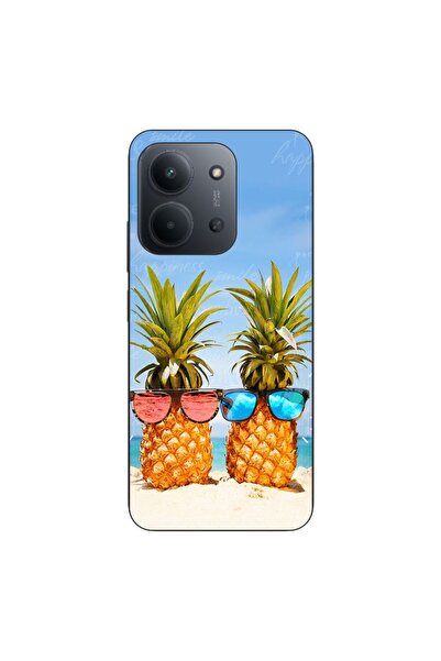 OEM Θήκη συμβατή με Xiaomi Redmi 15C Σιλικόνης Gel TPU Σχέδιο Παραλία Ανανάδες