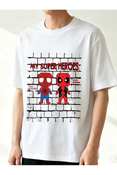 SAUDI DISNEYLAND disneyland MARVEL Men and Women's 100% Cotton T-Shirt - Over...