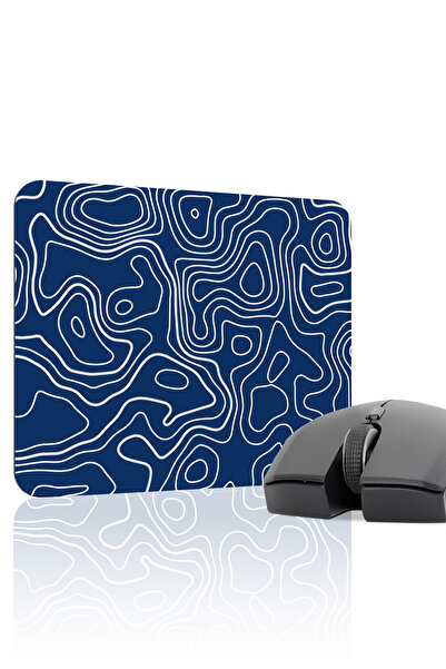mousepad bastir Blue White 22X18 Fan Gaming Player Mouse Pad Non-Slip Base Sm...