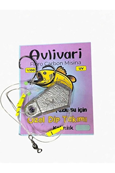 Avlivari 45 Gr Circle Kancalı %100 Fluorocarbon El Yapımı Özel Dip Takımı