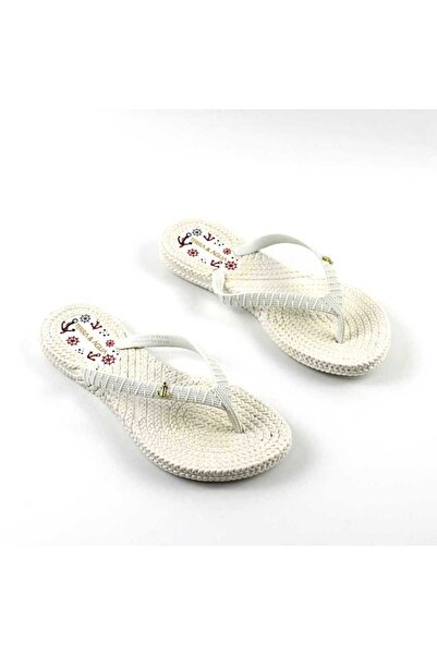 mm Women's comfortable beach Slipper 590-WHITE