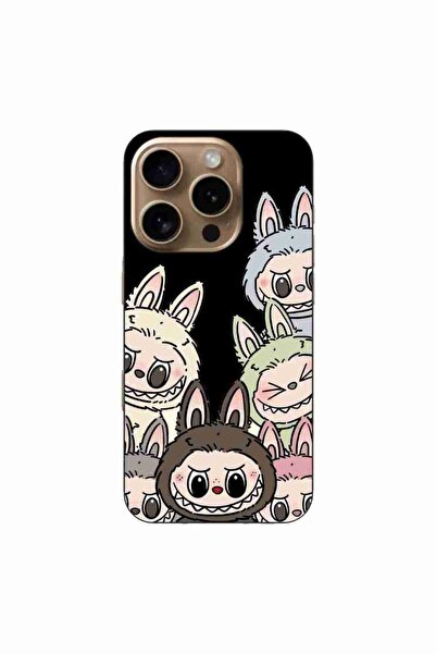 OEM Husa compatibila cu Apple iPhone 16 Pro Silicon Gel Tpu Model Labubu Patt...