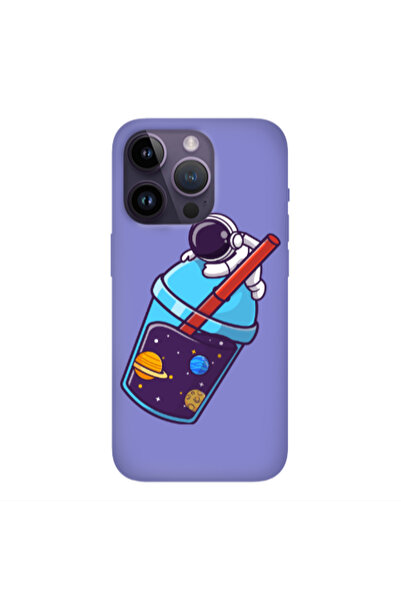 Other Apple iPhone 14 Pro Longing in space Purple Colored Silicone TPU Θήκη