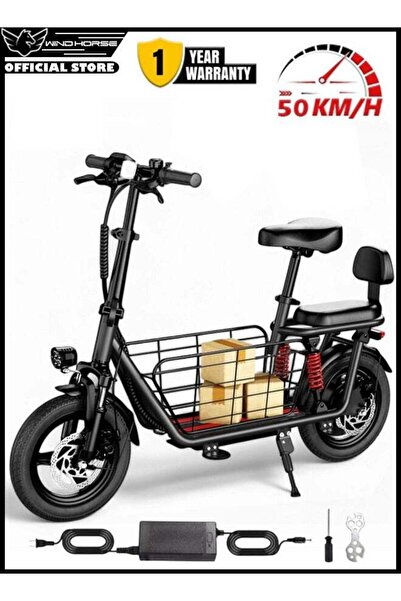 Ummelia Electric Scooter 500W Motor (Peak Power 850W) with Dual Seat, 48V10Ah...