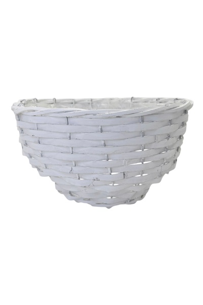AFO Cos Impletit Rotund Alb 24.5cm