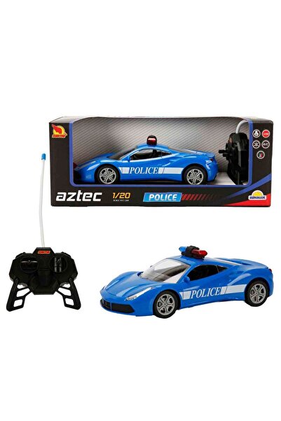 Suncon 1:20 Uzaktan Kumandalı Işıklı Polis Arabası 21 cm. - Mavi