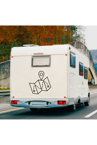 UAStudio Caravan Sticker Map Sticker 40X40