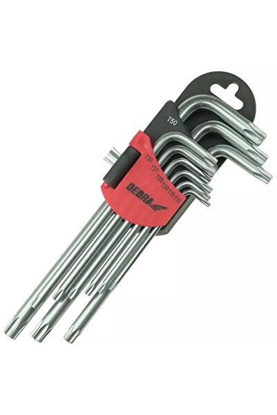 DEDRA EXIM Chei torx lungi T10-T50 set 9buc., CRV