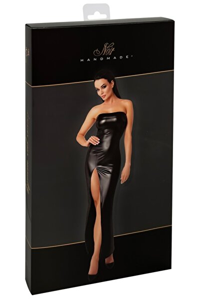 Noir Women's Lingerie – Dress long M Black, M – Beautiful black powerwetlook