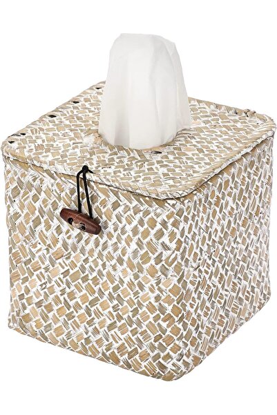 Arabest Woven Tissue Box Cover,Decorative Cube Holder for Square Tissue Boxes...